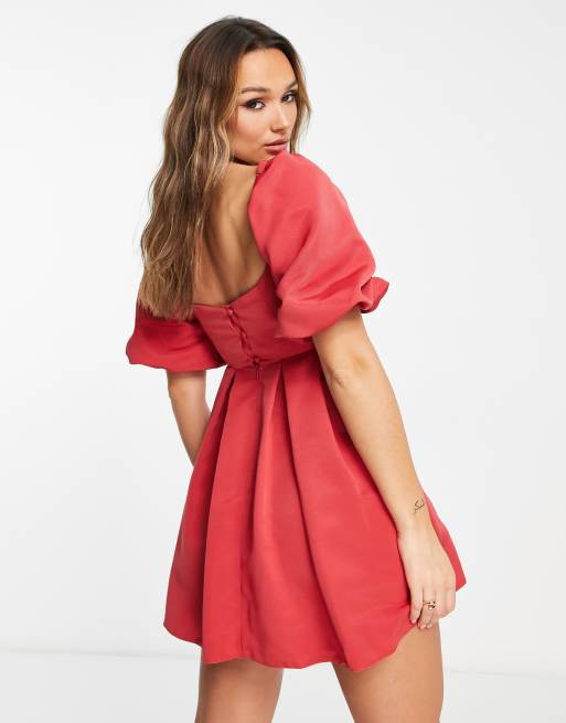 Asos red prom on sale dress