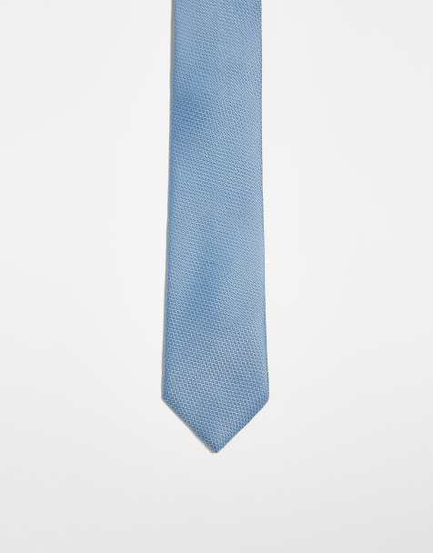 ASOS DESIGN – Strukturierte Krawatte in Blau - view 1
