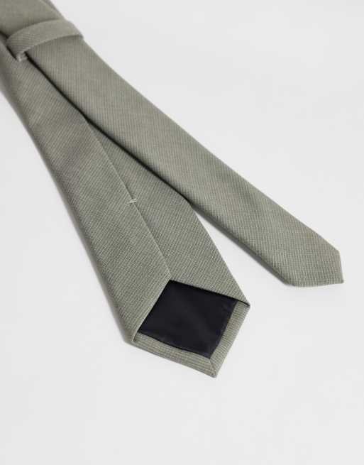 ASOS DESIGN – Strukturierte Krawatte in Grün, 2 von 3