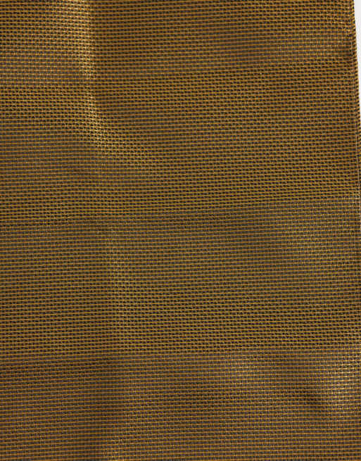ASOS DESIGN – Strukturierte Krawatte und Einstecktuch in Gold, 2 von 3