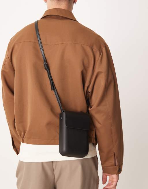 ASOS DESIGN – Strukturierte Mini-Umhängetasche in Schwarz, 3 von 4