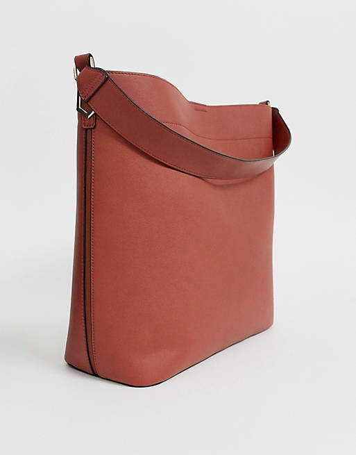 ASOS DESIGN – Strukturierte Oversize-Shopper-Tasche mit Kontrastdetail