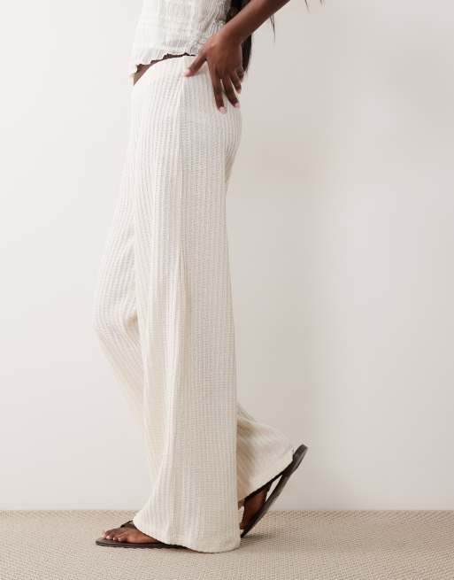 ASOS DESIGN – Strukturierte Strickhose mit weitem Bein, 2 von 5