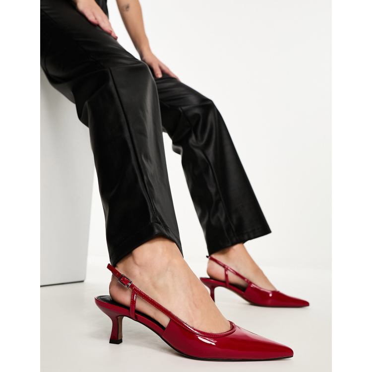 Asos red hot sale court shoes