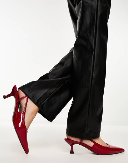 Asos red best sale court shoes