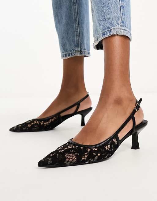 Black lace pumps outlet womens shoes