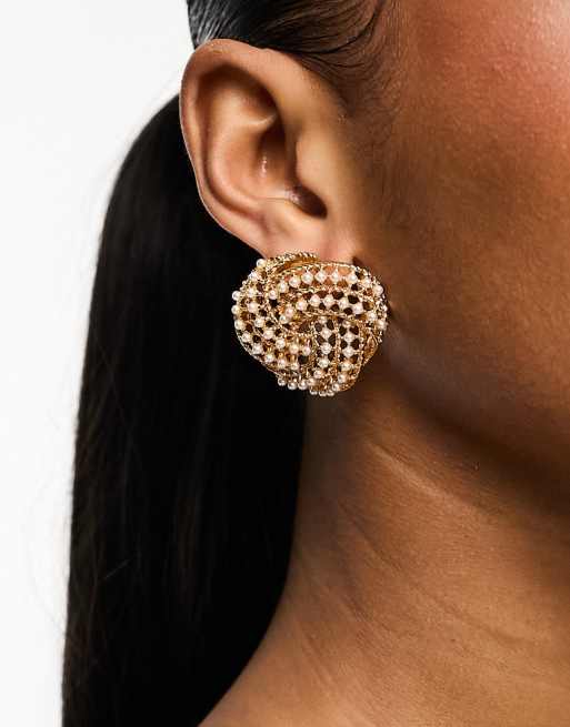 Asos silver earrings discount