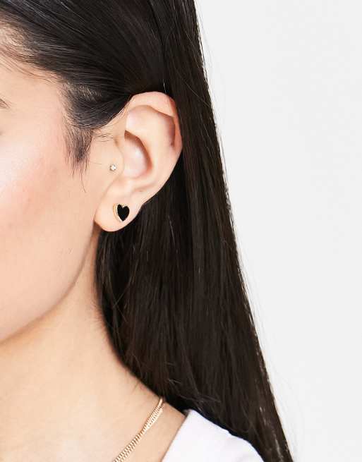 Asos hot sale heart earrings