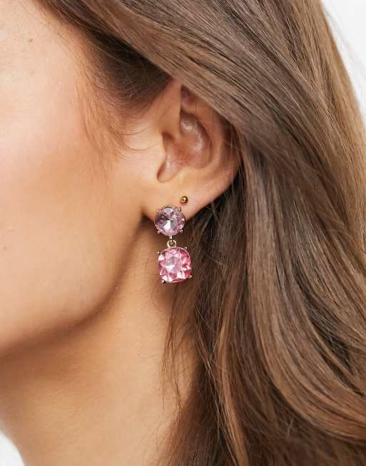 Pink store earrings asos