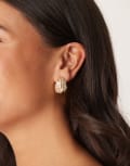 [ASOS DESIGN] ASOS DESIGN studs earrings with textured teardrop design in gold tone No Size GOLD