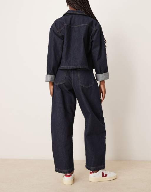 ASOS DESIGN - Stumpede jeans med tøndeformede ben og gylp med knapper, 2 af 5