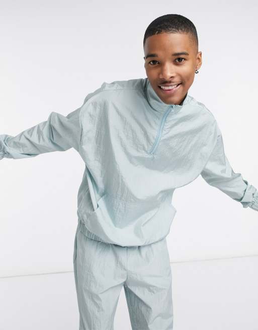 ASOS DESIGN - Oversized træningssæt i støvet blå , 2 af 2