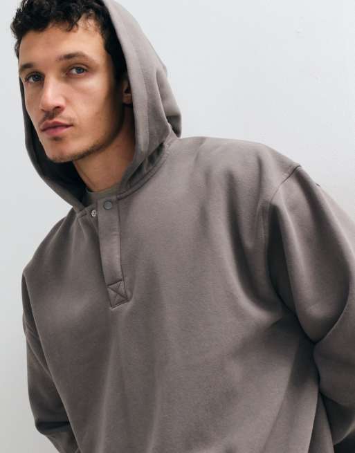 ASOS DESIGN sudadera con capucha extragrande en gris, 2 de 5
