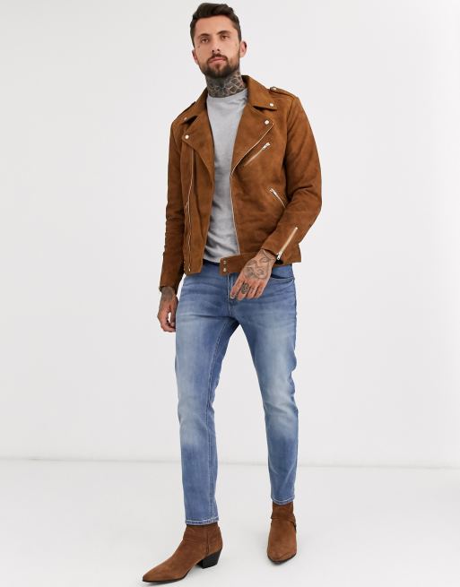 Leather jacket outlet asos