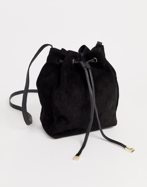 The Essential Bucket Tote in Suede