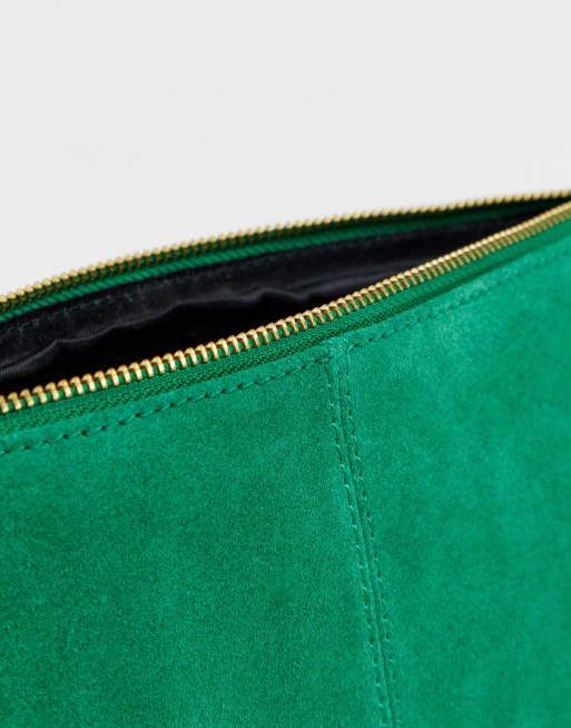 Asos green clutch on sale bag