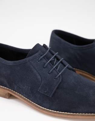 asos blue suede shoes