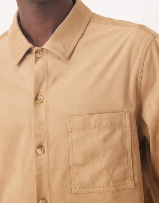 トップス OOTHO Original Faux Suede Shirt / Camel Original Faux Suede Shirt / Camel – OOTHO