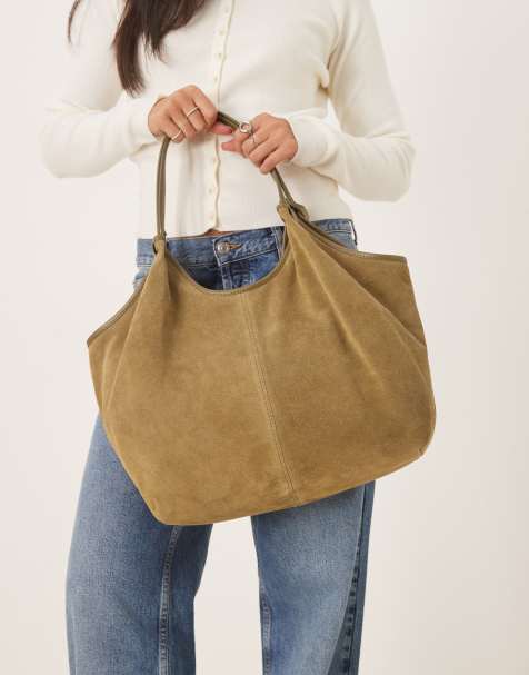  Womens Backpack Bag Purse Suede Brown Orange Drawstring Leather Small Backpack - Brown Backpack - Suede Leather Backpack - Lulus main image 4