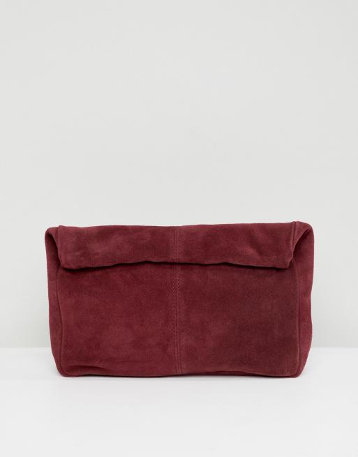 Asos red clutch store bag