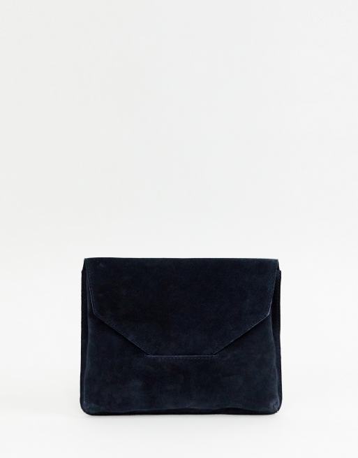 Asos navy clutch bag sale