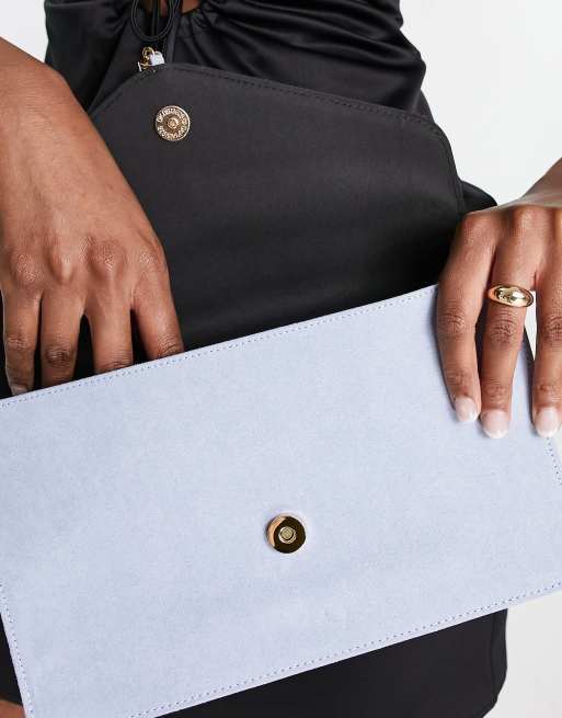 Asos blue clutch bag online