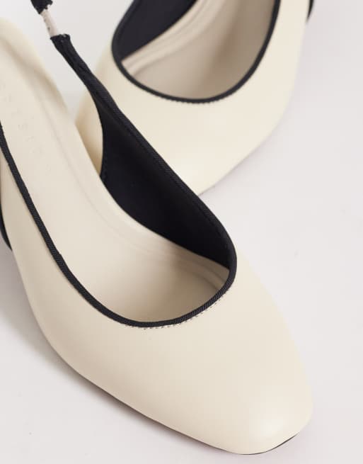 ASOS DESIGN – Sugarplum – Schuhe in Buttermilchgelb mit Blockabsatz und Fersenriemchen, 4 von 4