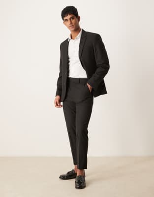 asos ASOS DESIGN suit black slim fit