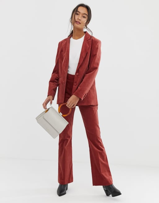 ASOS DESIGN Curve velvet tux suit blazer