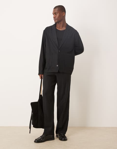 ASOS DESIGN suit in black twill - view 1