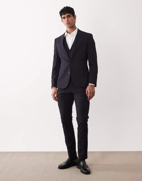 ASOS DESIGN suit in skinny navy - view 1