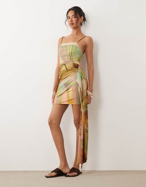 ASOS DESIGN – Sukienka mini w apaszkowy wzór - view 1