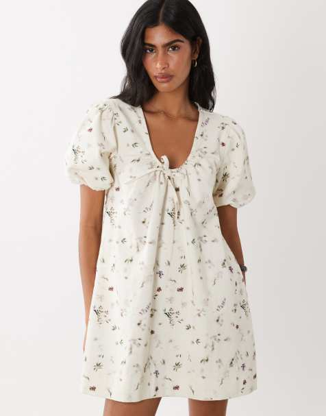 ASOS DESIGN – sukienka mini z bufkami - view 1