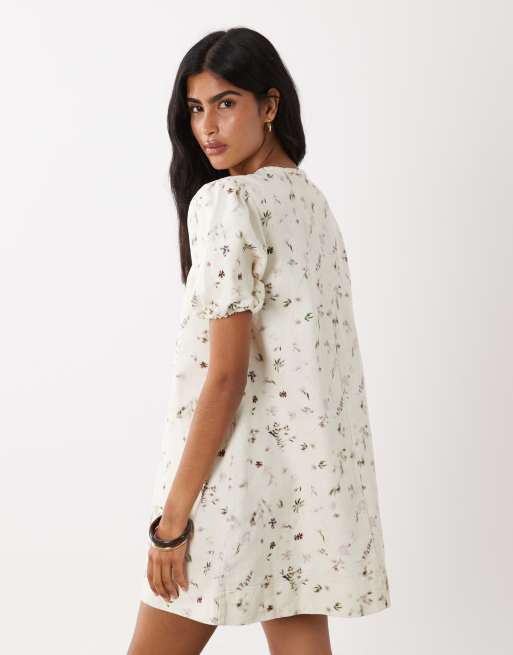 ASOS DESIGN – sukienka mini z bufkami, 4 z 4