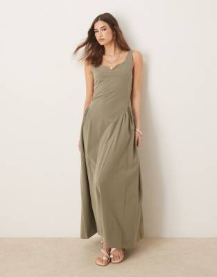 Asos Design Summer Maxi Dress With Full Skirt