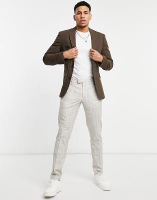 summer khaki suit