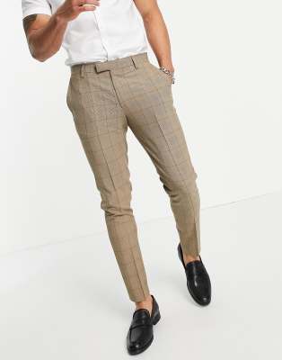 brown check pant matching shirt