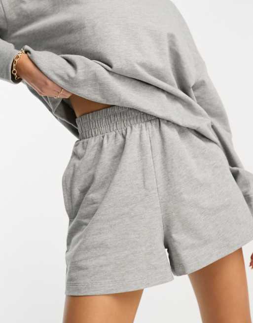 Grey 2025 sweatshirt shorts