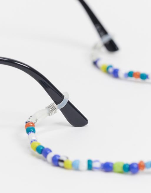 ASOS DESIGN sunglasses chain with multicolor beads ASOS