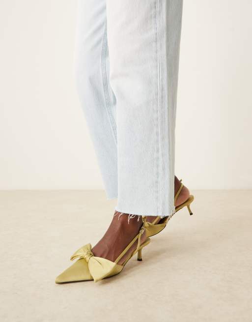 ASOS DESIGN Sunshine Scarpe con tacchetti a spillo verdi con