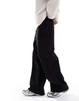 Asos Design Super Baggy Cargo Pants In Gray