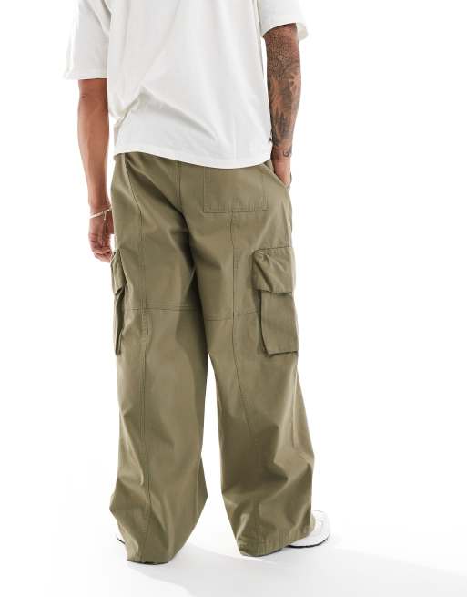 Skate Pants Olive Baggy Pants Empyre Loose Fit Olive Cargo Skate