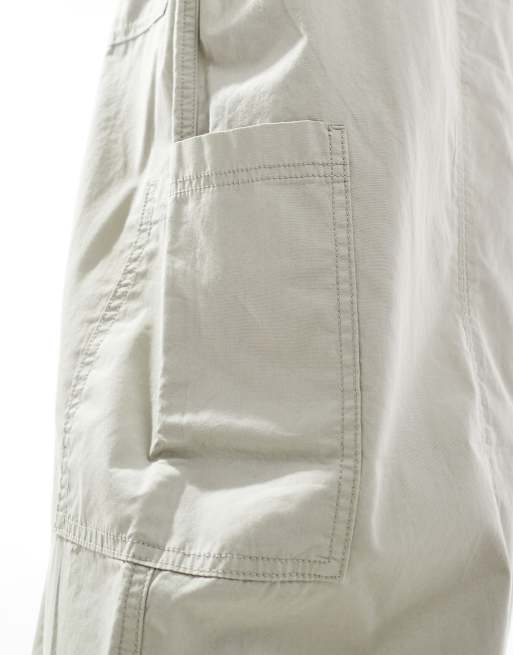 ASOS DESIGN - Super baggy cargobroek met inzetstukken in grijs, 3 van 5