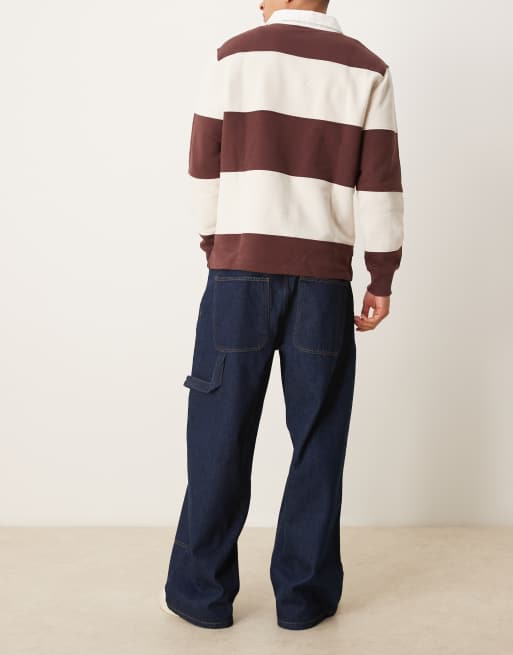 ASOS DESIGN super baggy carpenter jeans in rinse wash, 2 of 5
