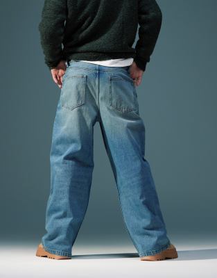 【BAON】[unisex] Spooky string carpender wide denim pants RODEO CARPENTER WIDE JEANS apa792m(BLACK) – Andersson Bell