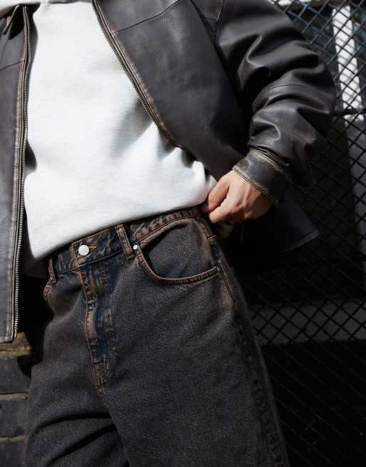 ASOS DESIGN super baggy fit jeans in brown - part of a set, 2 of 5