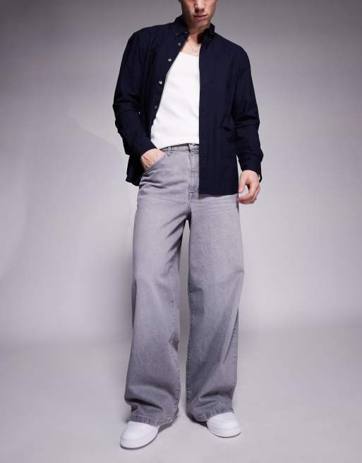 ASOS DESIGN super baggy jean in grey