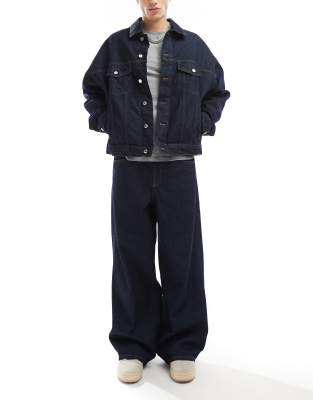 ASOS DESIGN super baggy jean in raw denim - part of a set | ASOS