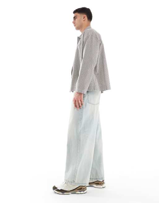 ASOS DESIGN - Super-baggy jeans i lyseblå vask med vintage skær, 3 af 5