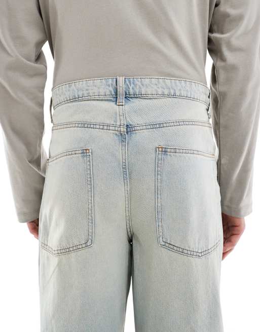 ASOS DESIGN - Super-baggy jeans i lyseblå vask med vintage skær, 4 af 5